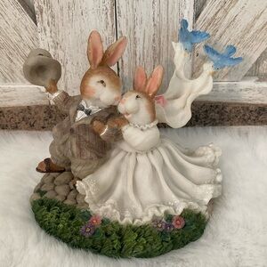 Dakin Susan Wheeler Holly Pond Hill Just Married Bunny Figurine
